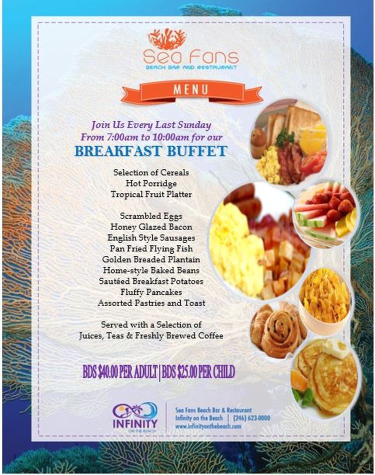 Last Sunday Breakfast and Lunch Buffets at Sea Fans What's On In